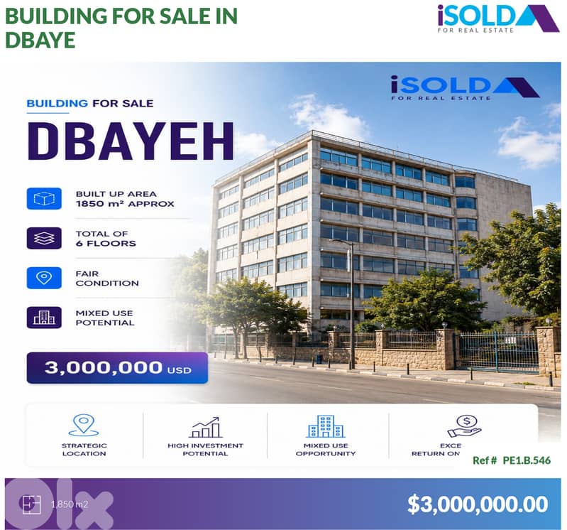 Prime investment opportunity in one of Dbaye’s most strategic Location 0