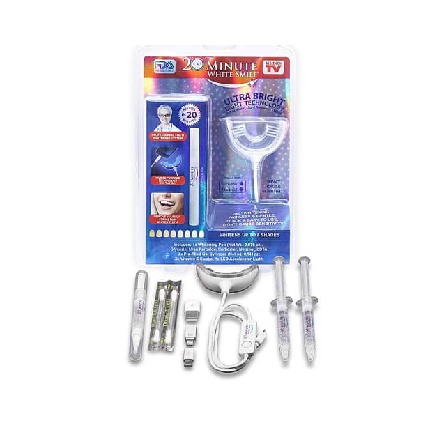 20-Minute White Smile Teeth Whitening Kit – Up to 8 Shades Brighter 0