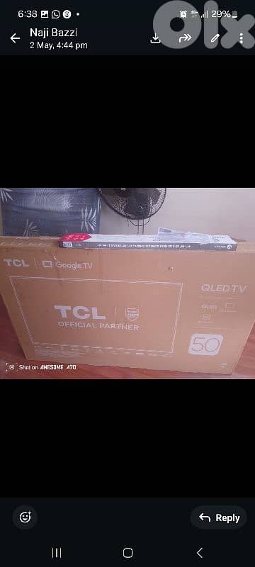 TCL TV 50 inch new 0