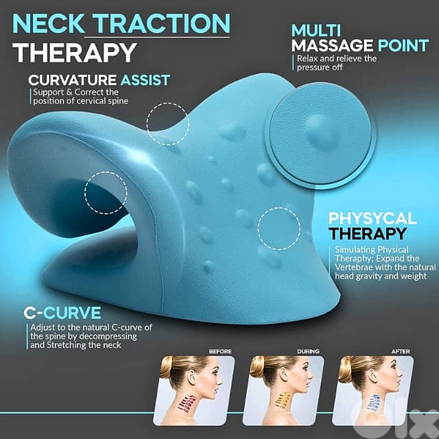 Neck and Shoulders Cervical Traction Pillow 1