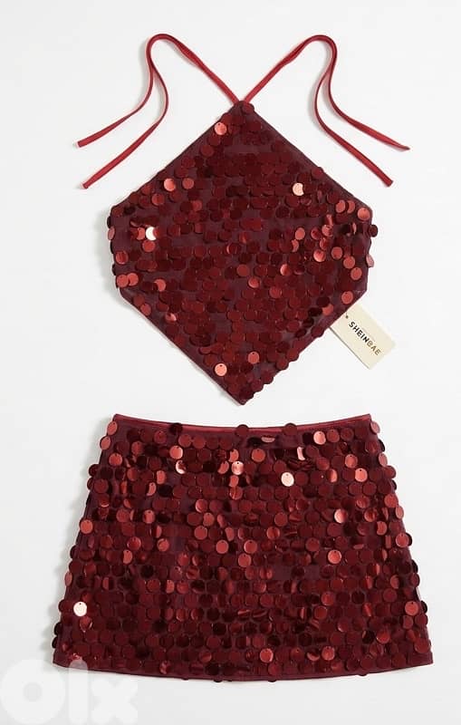 Backless Top and mini skirt 0