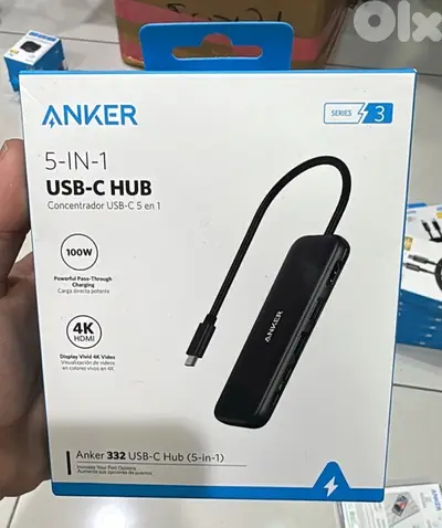 Anker 332 Usb-c Hub (5 in 1) Black A8355H11