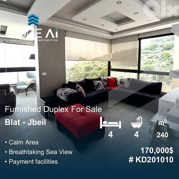 Duplex for Sale | Blat – Jbeil  Ref: #KD201010 0