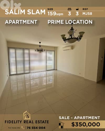 Apartment for sale in Salim Slam MJ58 شقة للبيع في سليم سلام
