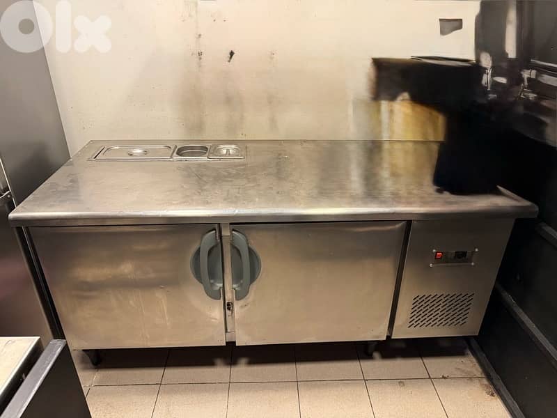 2 door refrigerator counter fridge 0