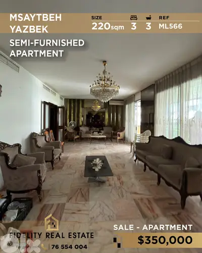 Apartment for sale in Msaytbeh ML566 شقة  للبيع في مصيطبة