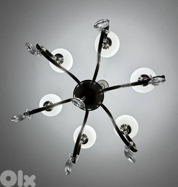 Elegant 6-Light Chandelier – Very Good Condition 1