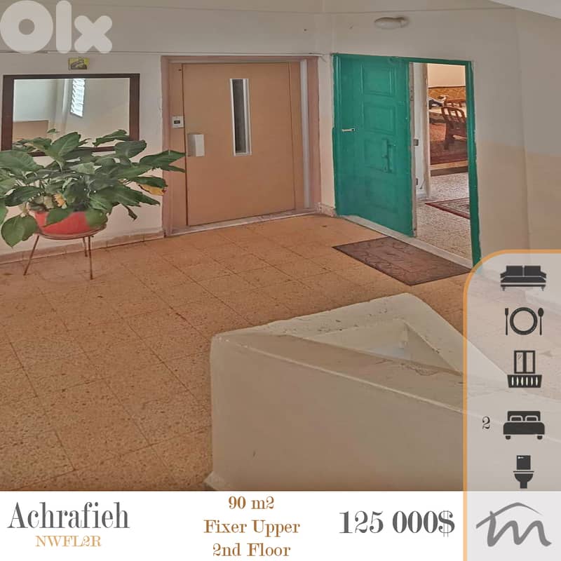 Ashrafieh | Fixer Upper 90m² Apartment | 2nd Floor | Balcony | Catch 0