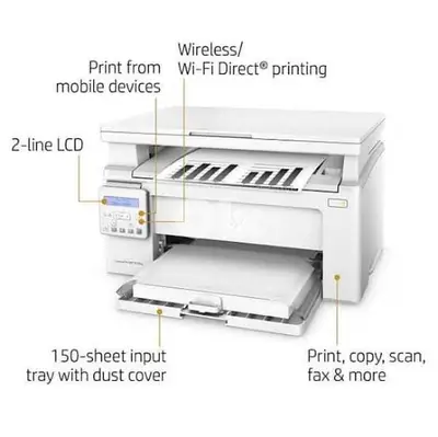 HP printer M130nw black and white laser printer 3in1
