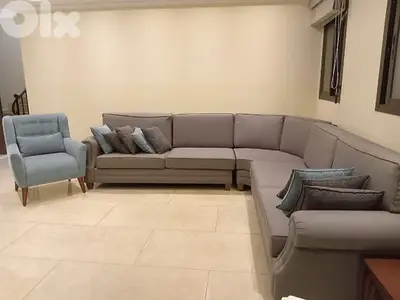 غرفة جلوس وسفرة