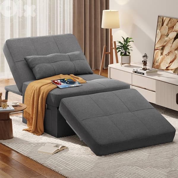 Sleeper Chair Bed, 4 in 1 Convertible Chair Bed Sofa Bed 0