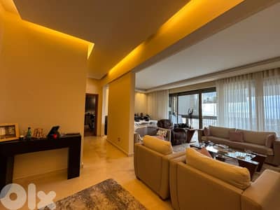 L21270 - Semi-Furnished Apartment with Sea View For Sale in Mansourieh