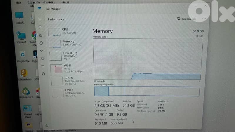 pc AMD Razen7 - 64 Gb 5