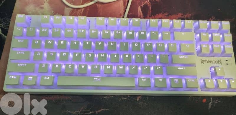 Reddragon Mechanical Keyboard with HyperX Pudding Keycaps 0