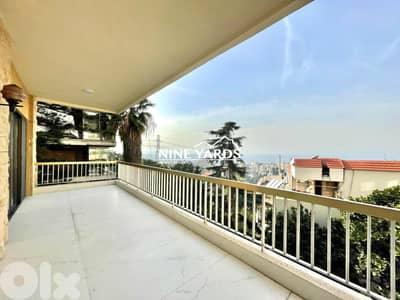 Apartment for Rent in Rabieh with Sea View