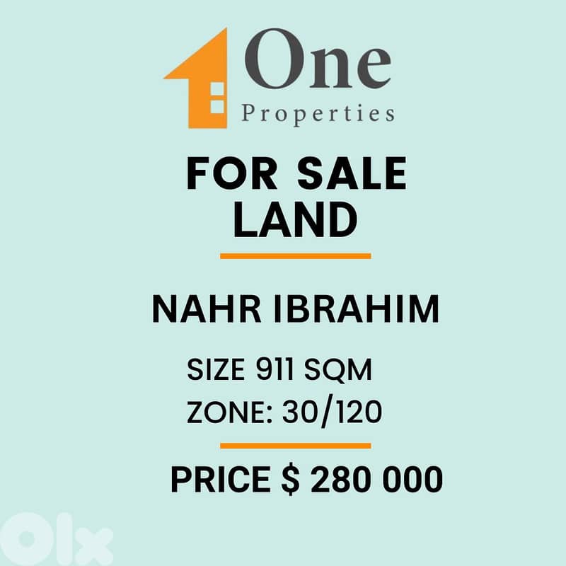 LAND FOR SALE IN NAHR IBRAHIM 0