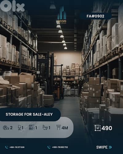 Warehouse for sale aley - مستودع للبيع عاليه