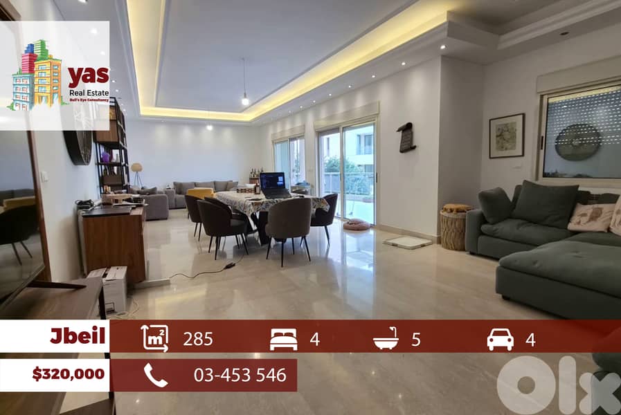 Jbeil 285m2 | Prime Location | Common Playground | Decorated | MCH 0
