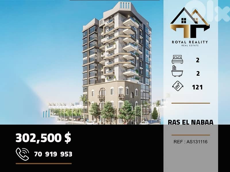 under construction apartments for sale in ras al nabaa beirut 0