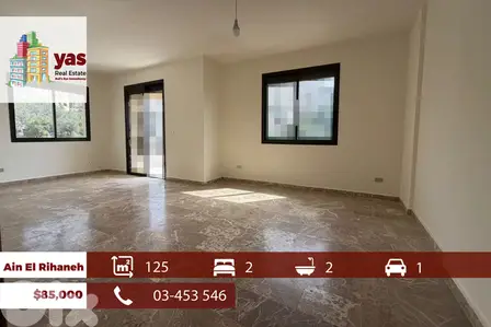 Ain El Rihaneh 125m2 | Renovated | Prime Location | Quiet Area | EL