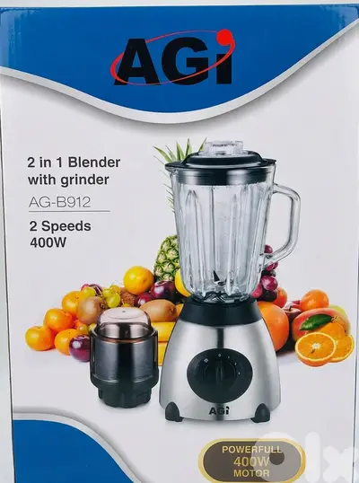 AGi 2 in 1 Blender with grinder. . . شركة AGi خلاط 2 في 1 مع مطحنة