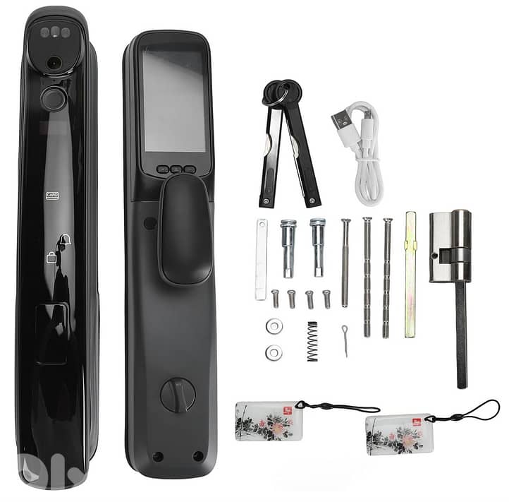 Smart Door Lock with 9 Ways to Unlock+Camera,AI Chip,Anti Pry Alarm 5
