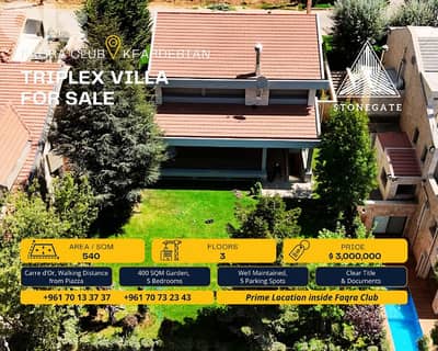 Villa For Sale - Faqra Club