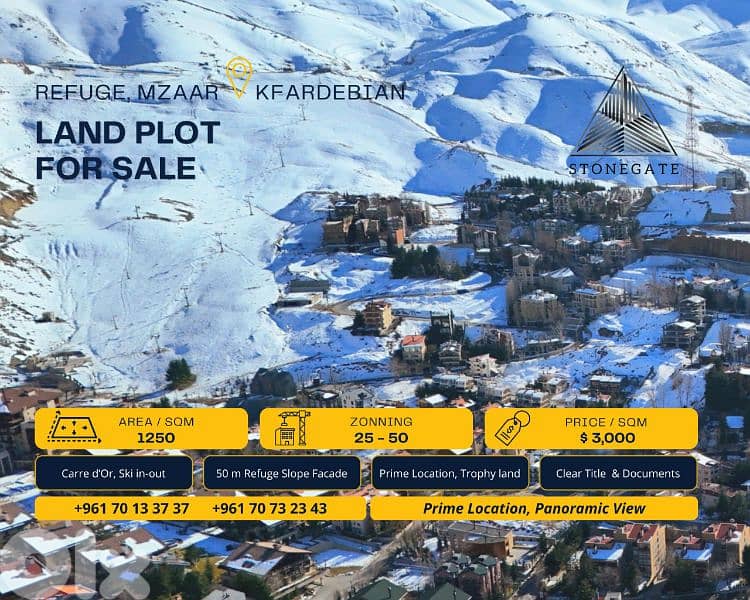 Refuge Slope Land Plot, Ski-in/Ski-out 0