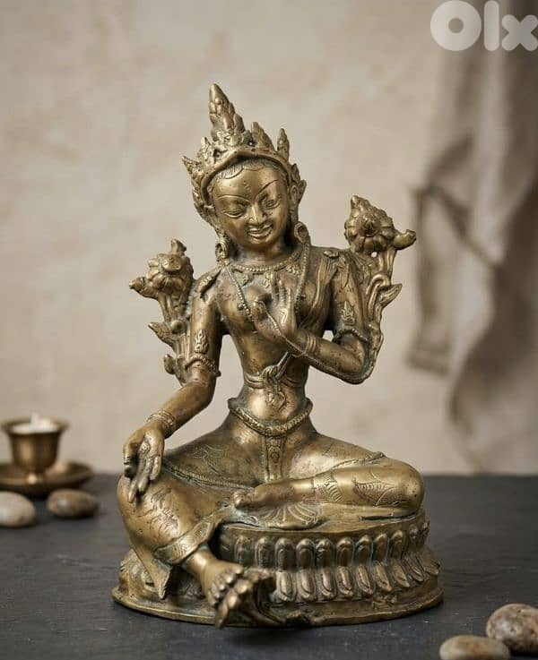 Antique Style Bronze Buddha Statue – Handcrafted Decorative Piece 0