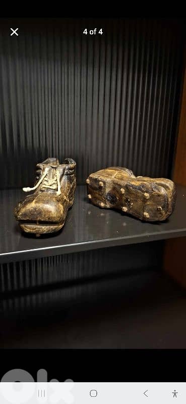 Rare Spanish Antique Hand-Carved Sabots. 0