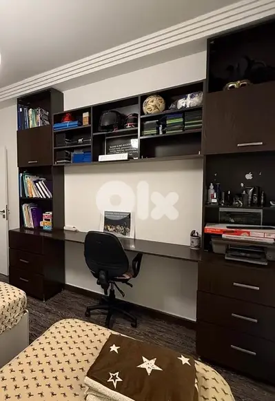 desk and storage unit