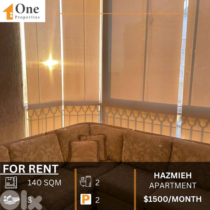 APARTMENT FOR RENT IN MAR TAKLA HAZMIEH 0