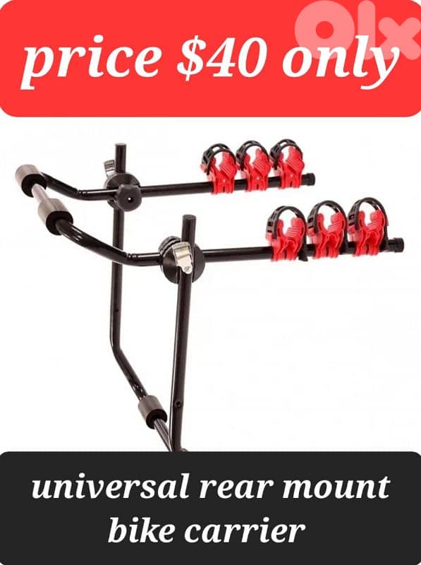 porte velo/ 3 bike carrier rack (brand new) 0