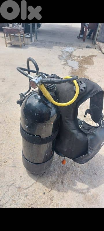BSD diving suit with oxygen tank 15 liter 5