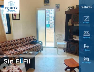 90 SQM Apartment For Sale In Sin El Fil/Nabaa شقة للبيع #JS34964