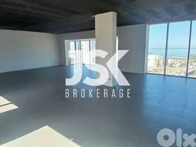 L21297 - 143 SQM Office with Sea View For Rent in Dbayeh