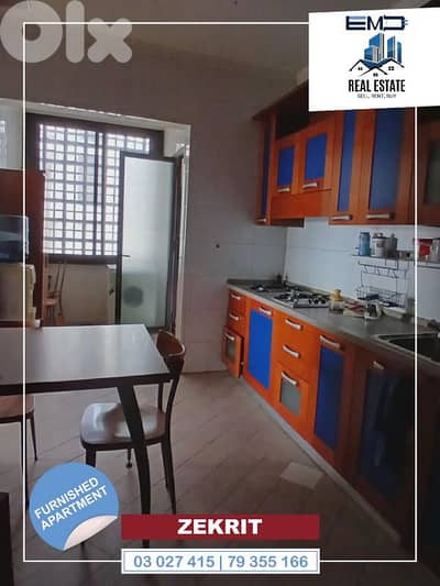 Fully Furnished Apartment for Sale in ZEKRIT  شقة مفروشة بالكامل زكريت