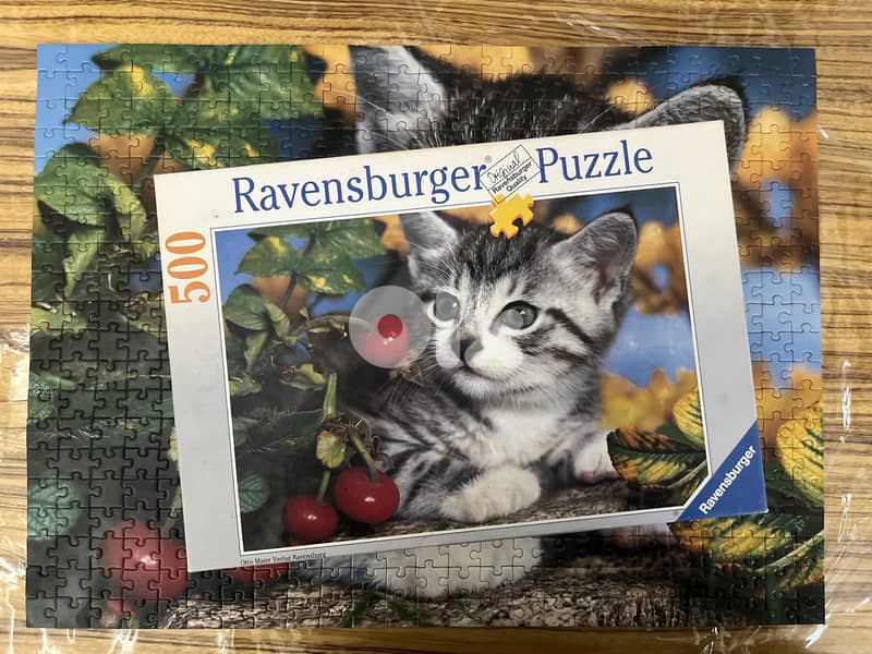 Charming Vintage Ravensburger Kitten Puzzle (500 Pieces) 0