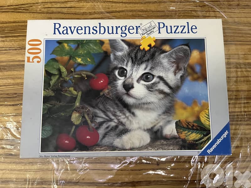 Charming Vintage Ravensburger Kitten Puzzle (500 Pieces) 1