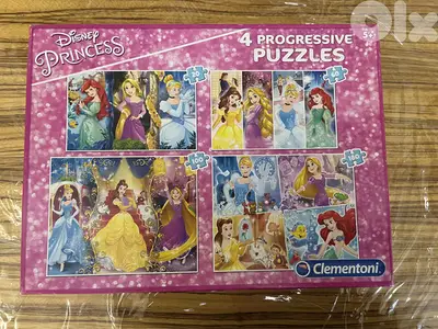 Disney Princess 4-in-1 Progressive Puzzle Set by Clementoni
