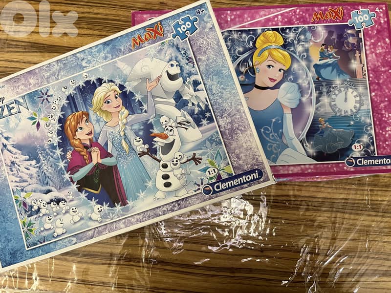 Disney Princess & Frozen "Maxi" Puzzle Bundle (2x100 Pieces) 0