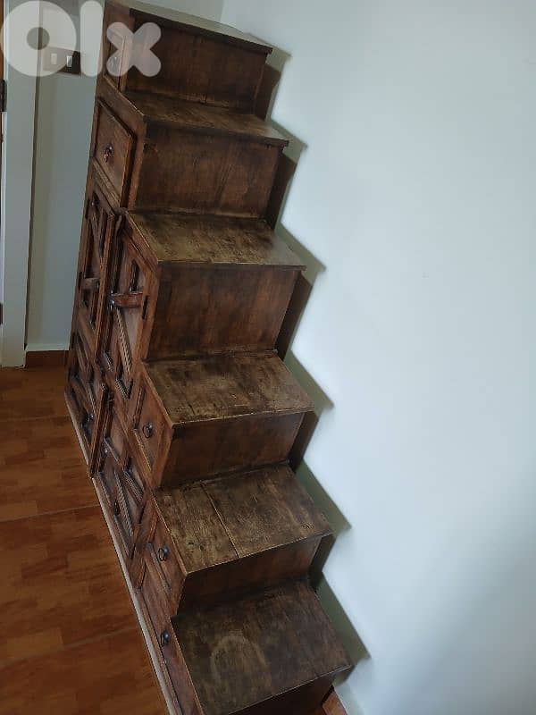 stair-step storage cabinet/staircase 1