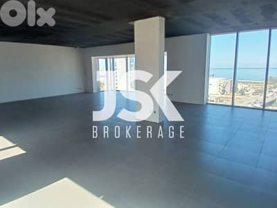 L21300 - A 143 SQM Office with Sea View For Sale in Dbayeh