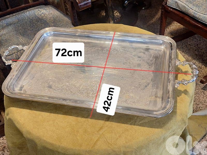 large antique italian tray 1