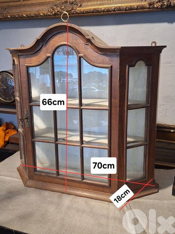 antique french solid wood pharmacy 1