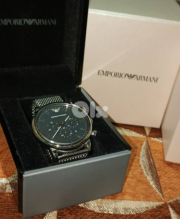 Emporio Armani Original watch AR1808 Silver and black 0
