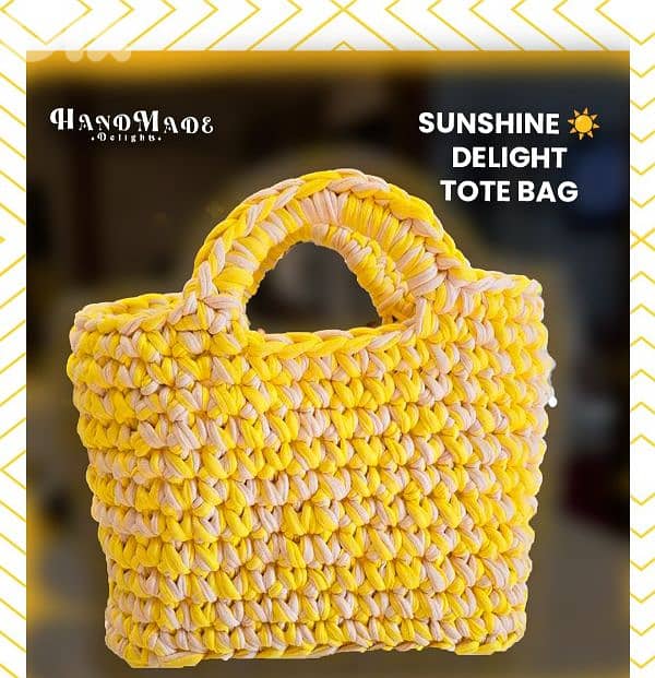 Delight Crocheted Tote Bag 1