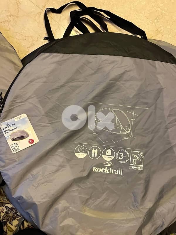 ROCKTRAIL ORIGINAL beach sun camping shelter tent- new in tag 4