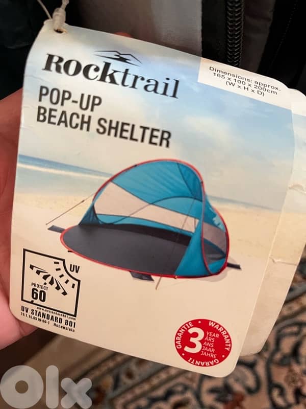 ROCKTRAIL ORIGINAL beach sun camping shelter tent- new in tag 7