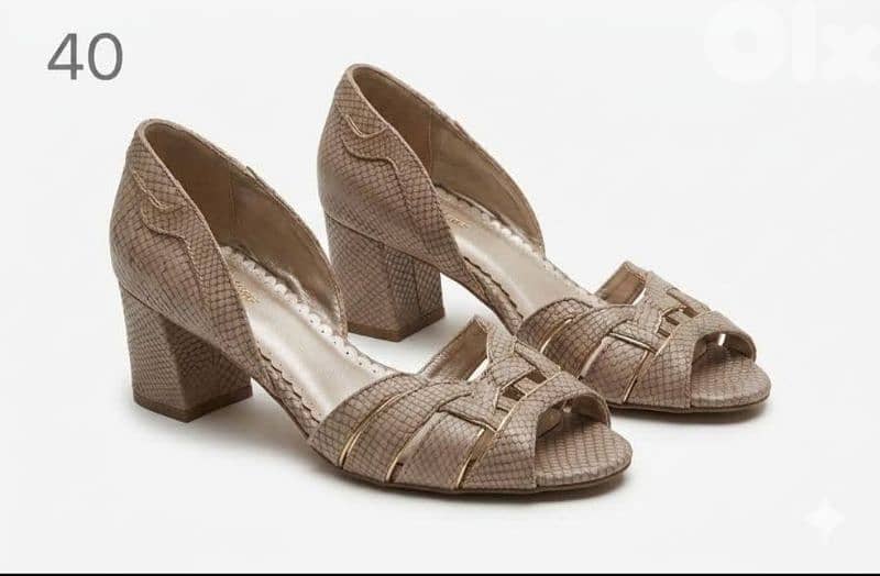 Brown leather european shoes size 40 0